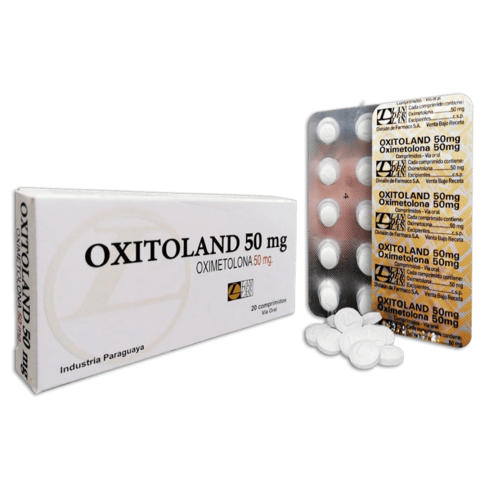 caixa de OXITOLAND 50 MG X 20 COMPRIMIDOS - OXIMETOLONA 50 MG