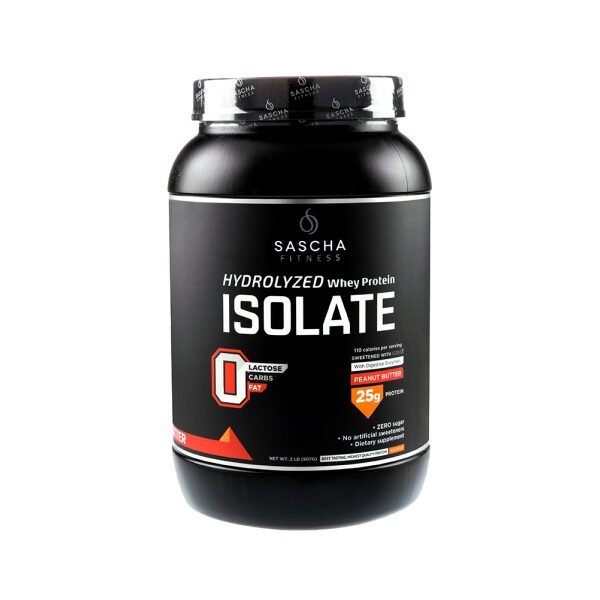 SASCHA FITNESS ISOLADO DE PROTEÍNA DE WHEY HIDROLISADO (MANTEIGA DE AMENDOIM)