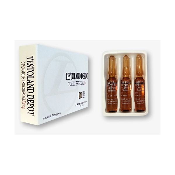 TESTOLAND DEPOT 200 MG X 3 AMPOLAS X 2 ML
