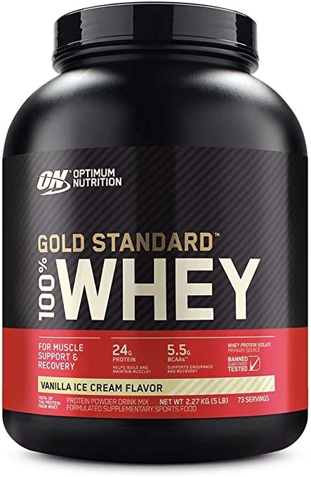 WHEY GOLD STANDARD (GELADO DE VAINILA) 5 LB