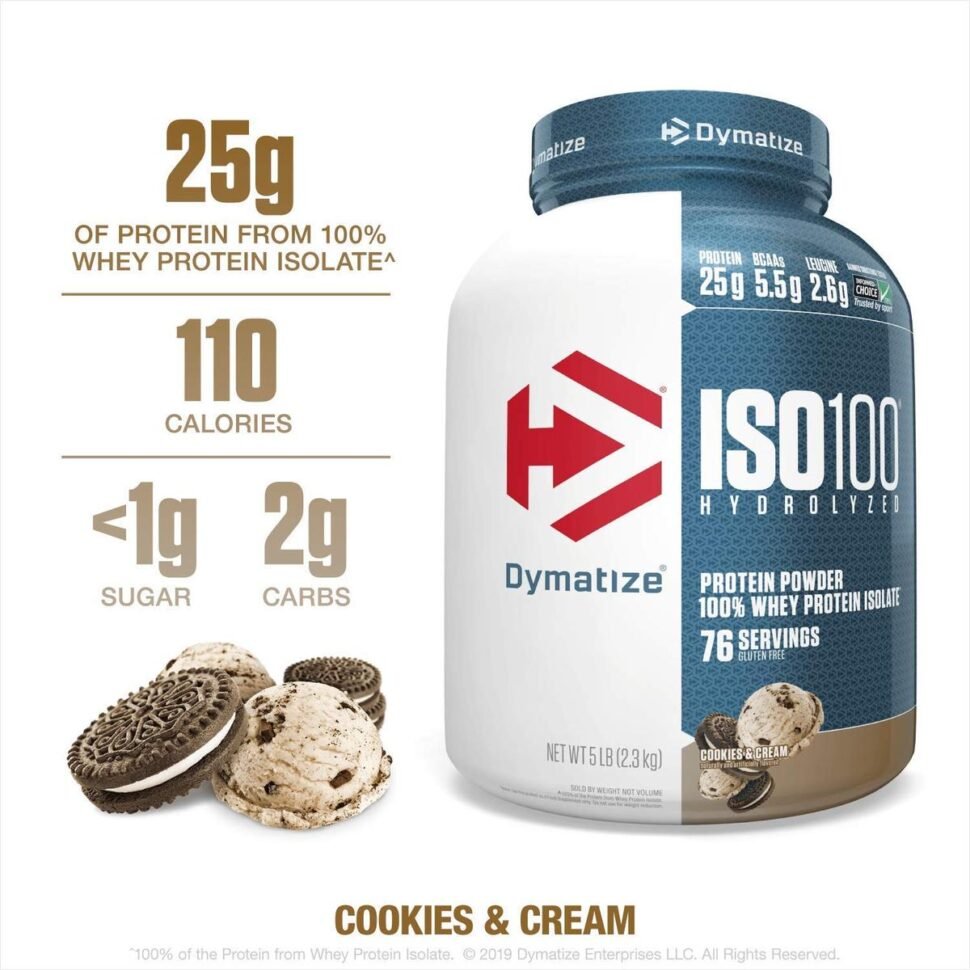 ISO100 DYMATIZE 5LBS BISCOITOS E CREME