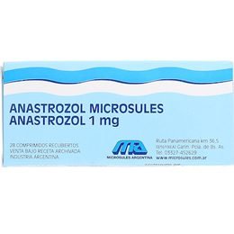 MICROSULAS DE ANASTROZOL 1MG X 28 COMPRIMIDOS