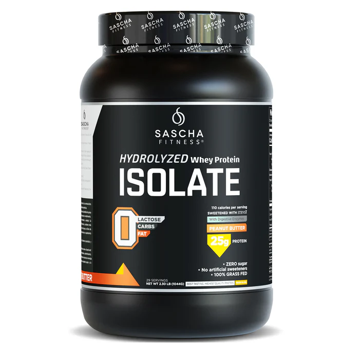 SASCHA FITNESS PROTEÍNA DE WHEY HIDROLISADA ISOLADA (MANTEIGA DE AMENDOIM)