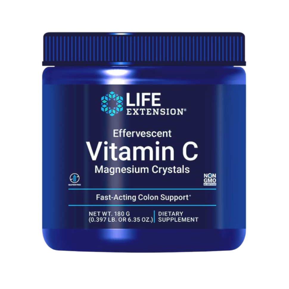 Cristais efervescentes de vitamina C e magnésio - LIFE EXTENSION