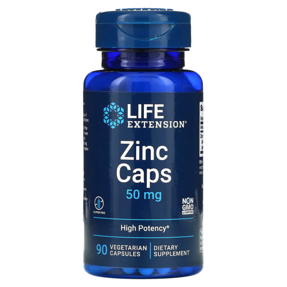 Cápsulas de Zinco 50 mg-LIFE EXTENSION