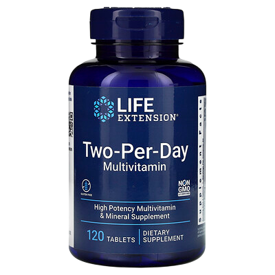 Multivitamínico dois por dia - EXTENSÃO DE VIDA