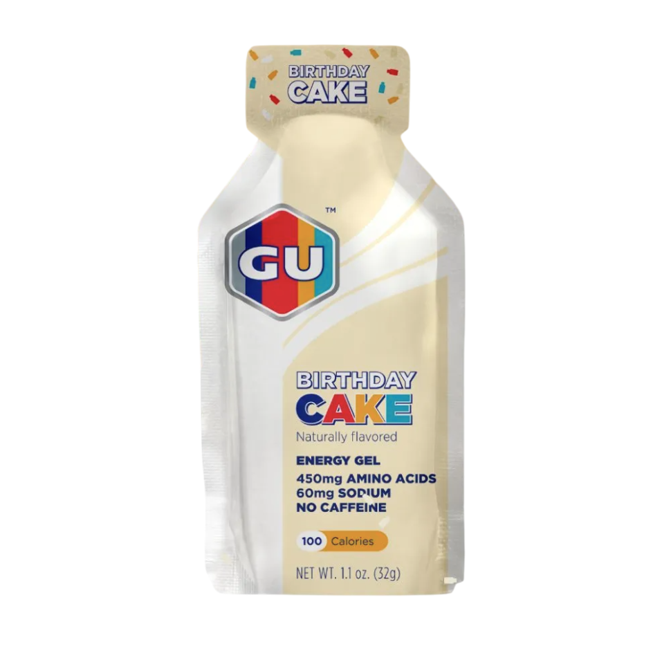 GU ENERGY GEL SIN CAFEINA - BOLO DE ANIVERSÁRIO