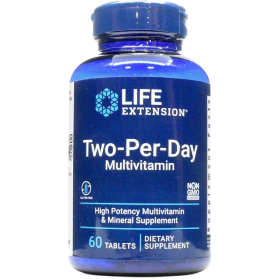 Multivitamínico 60 cápsulas duas por dia - LIFE EXTENSION