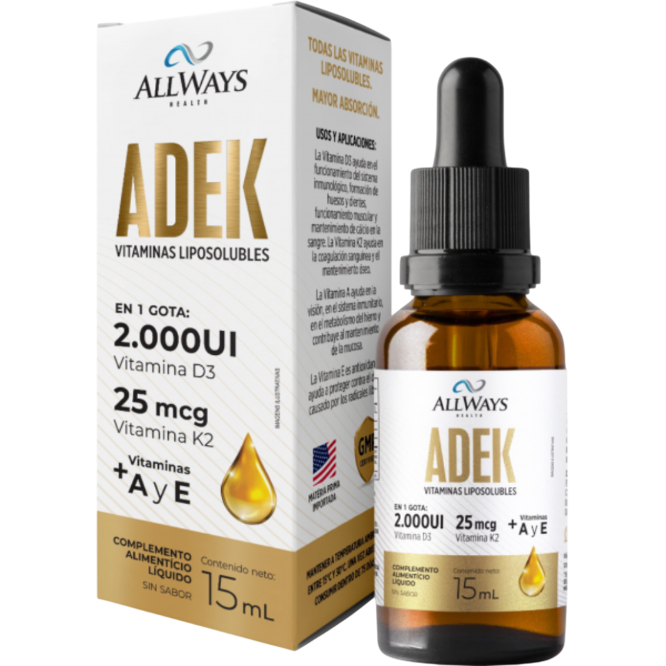 ADEK VIT. LIPOSOLÚVEIS X 15 ML