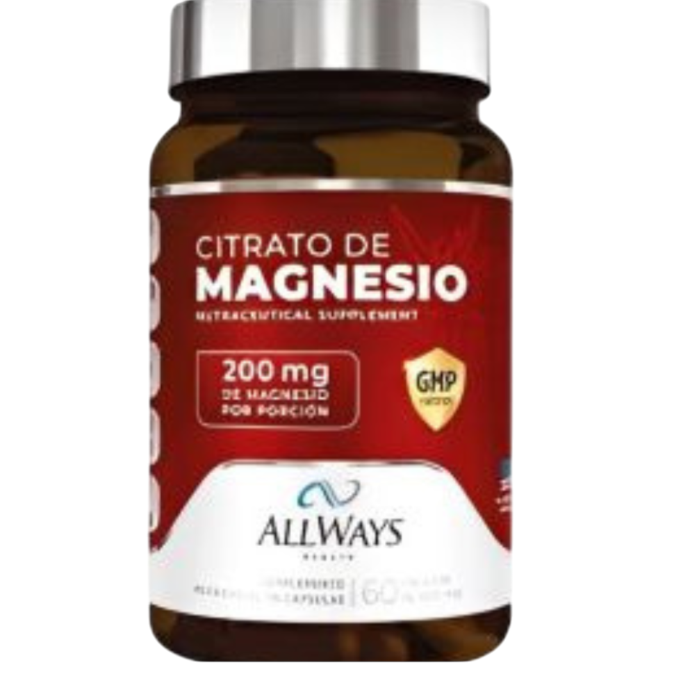 CITRATO DE MAGNÉSIO 600 MG X 60 CAPS