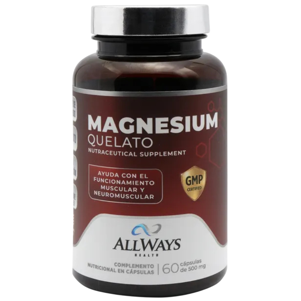 QUELATO DE MAGNÉSIO 500 MG X 60 CAPS