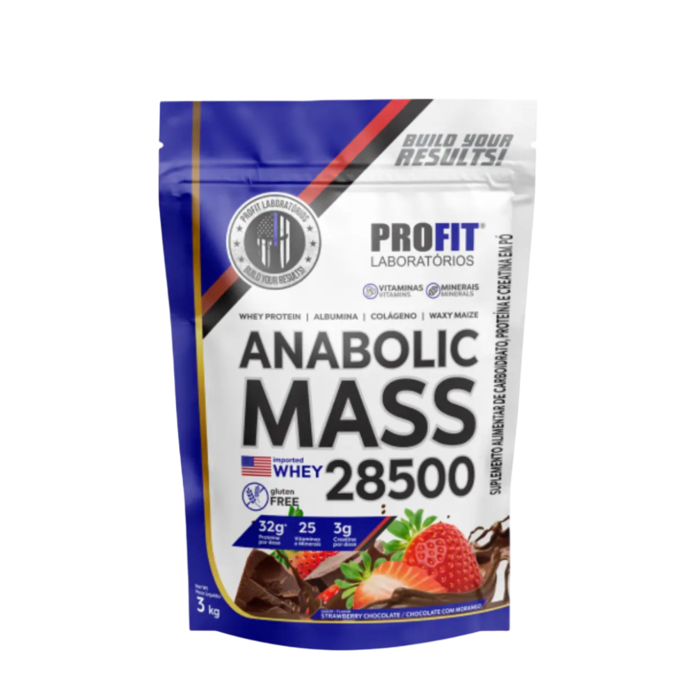 MASSA ANABÓLICA 28500 (CHOCOLATE DE MORANGO)